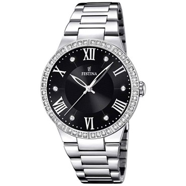 Festina Ρολόι Μπαταρίας με Ασημί Μεταλλικό Μπρασελέ F16719/2
