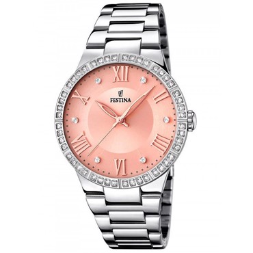 Festina Ρολόι Μπαταρίας με Ασημί Μεταλλικό Μπρασελέ F16719/3