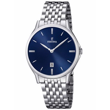 Festina Classic Ρολόι Μπαταρίας με Ασημί Μεταλλικό Μπρασελέ F16744/3