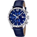 Festina Sport Roloi Xronogafos Batarias me Ble Dermatino Louraki F16760/3