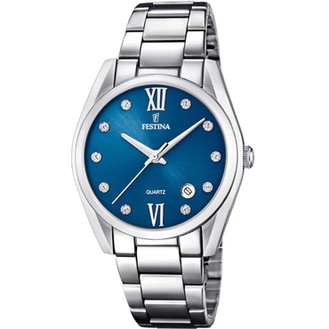 Festina Boyfriend Collection Ρολόι Μπαταρίας με Ασημί Μεταλλικό Μπρασελέ F16790/C