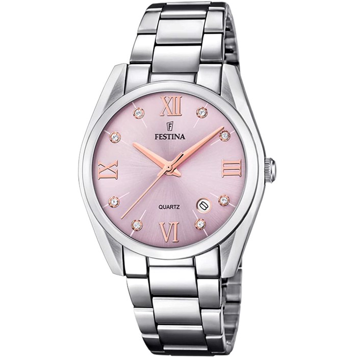 Festina Boyfriend Collection Roloi Batarias me Asimi Metalliko Brasele F16790/D