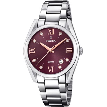 Festina Boyfriend Collection Ρολόι Μπαταρίας με Ασημί Μεταλλικό Μπρασελέ F16790/E