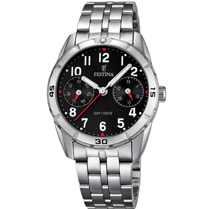 Festina Junior Collection Roloi Batarias me Asimi Metalliko Brasele F16908/3