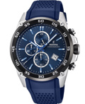 Festina Roloi Xronogafos Batarias me Ble Kaoutsouk Louraki F20330/2