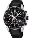 Festina Roloi Xronogafos Batarias me Mavro Kaoutsouk Louraki F20330/5