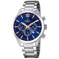 Festina Timeless Roloi Xronogafos Batarias me Asimi Metalliko Brasele F20343/2