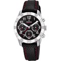Festina Junior Roloi Xronogafos Batarias me Mavro Metalliko Brasele F20346/3