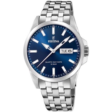 Festina Classic Ρολόι Μπαταρίας με Ασημί Μεταλλικό Μπρασελέ F20357/C