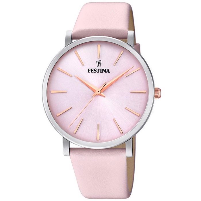 Festina Roloi Batarias me Roz Dermatino Louraki F20371/2