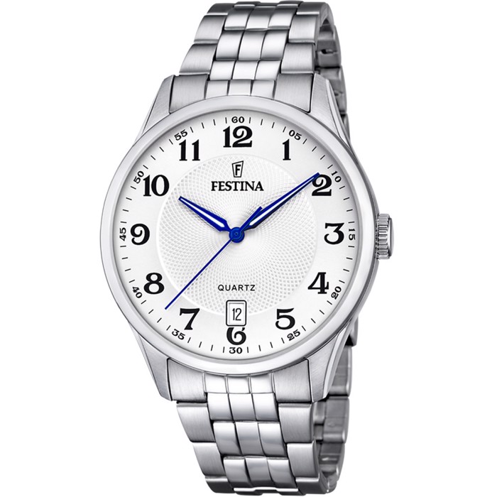 Festina Classic Roloi Batarias me Asimi Metalliko Brasele F20425/1