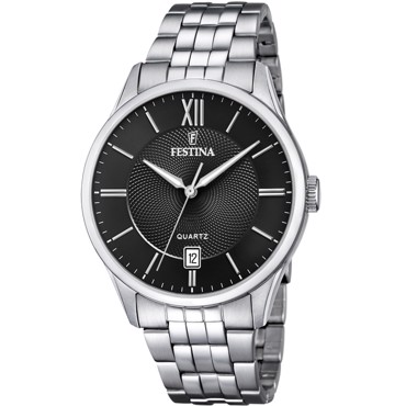 Festina Classic Ρολόι Μπαταρίας με Ασημί Μεταλλικό Μπρασελέ F20425/3