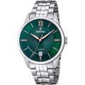 Festina Classic Roloi Batarias me Asimi Metalliko Brasele F20425/7