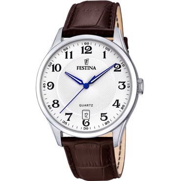 Festina Classic Ρολόι Μπαταρίας με Καφέ Δερμάτινο Λουράκι F20426/1