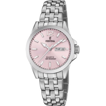 Festina Classic Ρολόι Μπαταρίας με Ασημί Μεταλλικό Μπρασελέ F20455/2