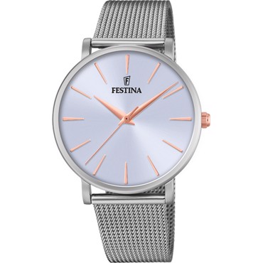 Festina Boyfriend Collection Ρολόι Μπαταρίας με Ασημί Μεταλλικό Μπρασελέ F20475/3