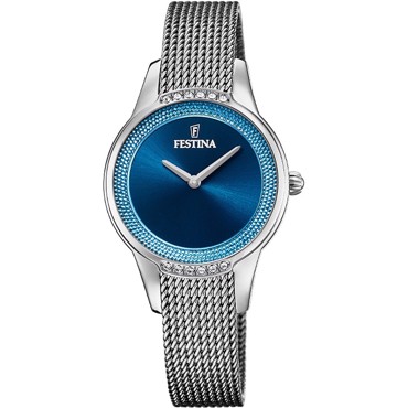 Festina Mademoiselle Ρολόι Μπαταρίας με Ασημί Μεταλλικό Μπρασελέ F20494/2
