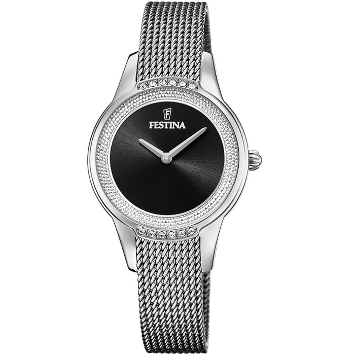 Festina Mademoiselle Roloi Batarias me Asimi Metalliko Brasele F20494/3