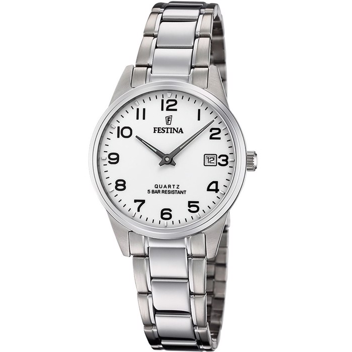 Festina Classic Roloi Batarias me Asimi Metalliko Brasele F20509/1