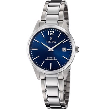Festina Classic Ρολόι Μπαταρίας με Ασημί Μεταλλικό Μπρασελέ F20509/3