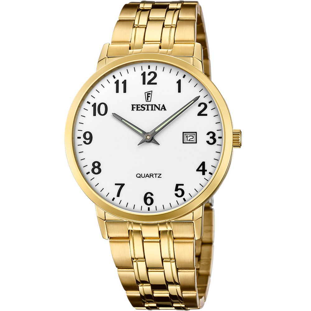 Festina Classic Roloi Batarias me Xruso Metalliko Brasele F20513/1