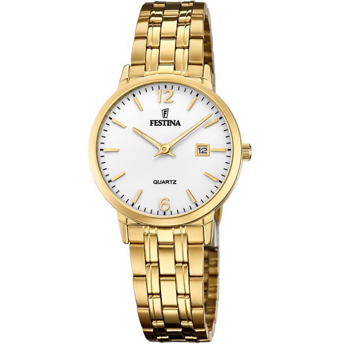 Festina Classic Roloi Batarias me Xruso Metalliko Brasele F20514/2