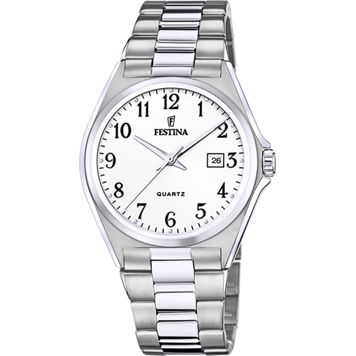 Festina Classic Roloi Batarias me Asimi Metalliko Brasele F20552/1