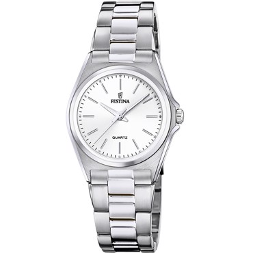 Festina Classic Ρολόι Μπαταρίας με Ασημί Μεταλλικό Μπρασελέ F20553/2