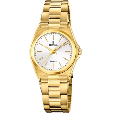 Festina Classic Ρολόι Μπαταρίας με Χρυσό Μεταλλικό Μπρασελέ F20557/2