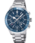 Festina Roloi Xronogafos Batarias me Asimi Metalliko Brasele F20575/2