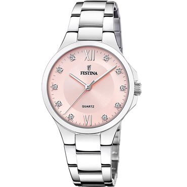 Festina Mademoiselle Ρολόι Μπαταρίας με Ασημί Μεταλλικό Μπρασελέ F20582/2