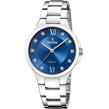 Festina Mademoiselle Ρολόι Μπαταρίας με Ασημί Μεταλλικό Μπρασελέ F20582/3
