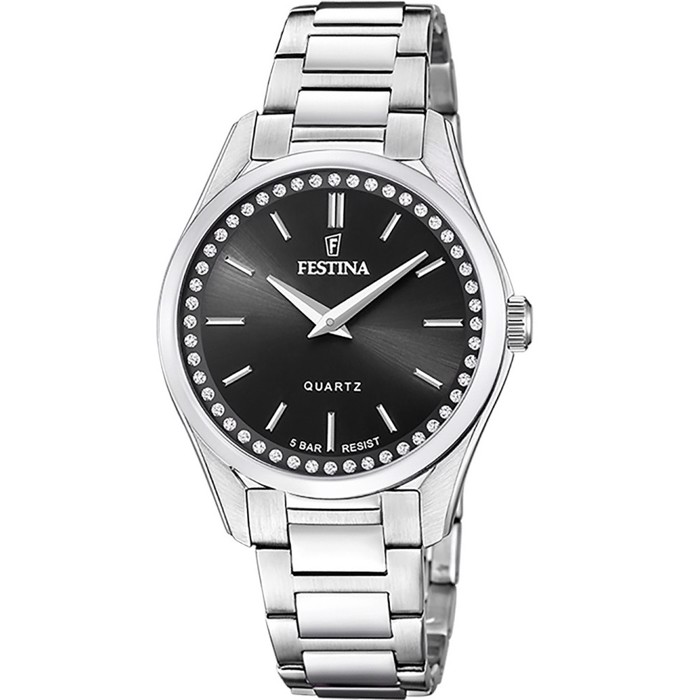 Festina Mademoiselle Roloi Batarias me Asimi Metalliko Brasele F20583/4