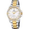 Festina Mademoiselle Roloi Batarias me Xruso / Asimi Metalliko Brasele F20594/1