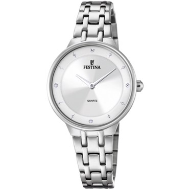 Festina Mademoiselle Ρολόι Μπαταρίας με Ασημί Μεταλλικό Μπρασελέ F20600/1