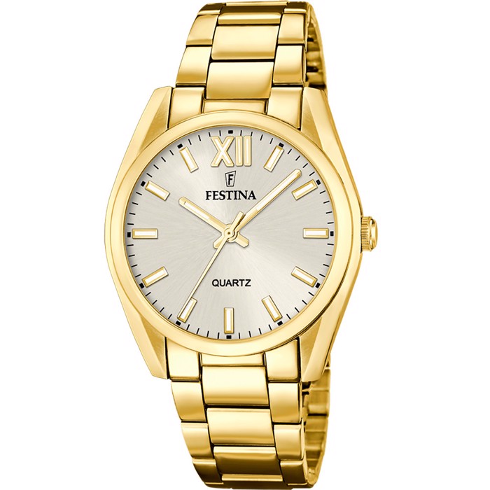 Festina Boyfriend Collection Roloi Batarias me Xruso Metalliko Brasele F20640/1