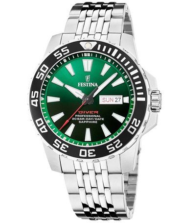 Festina Ρολόι Μπαταρίας με Ασημί Μεταλλικό Μπρασελέ F20661/2