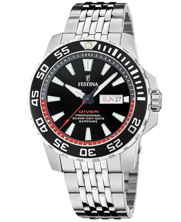 Festina Ρολόι Μπαταρίας με Ασημί Μεταλλικό Μπρασελέ F20661/3