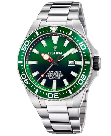 Festina Ρολόι Μπαταρίας με Ασημί Μεταλλικό Μπρασελέ F20663/2
