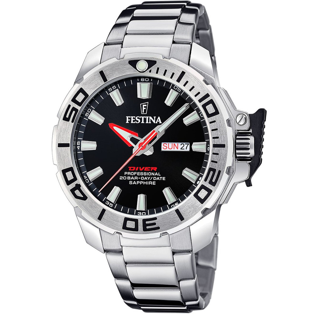 Festina Roloi Batarias me Asimi Metalliko Brasele F20665/4