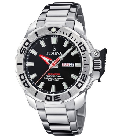 Festina Ρολόι Μπαταρίας με Ασημί Μεταλλικό Μπρασελέ F20665/4