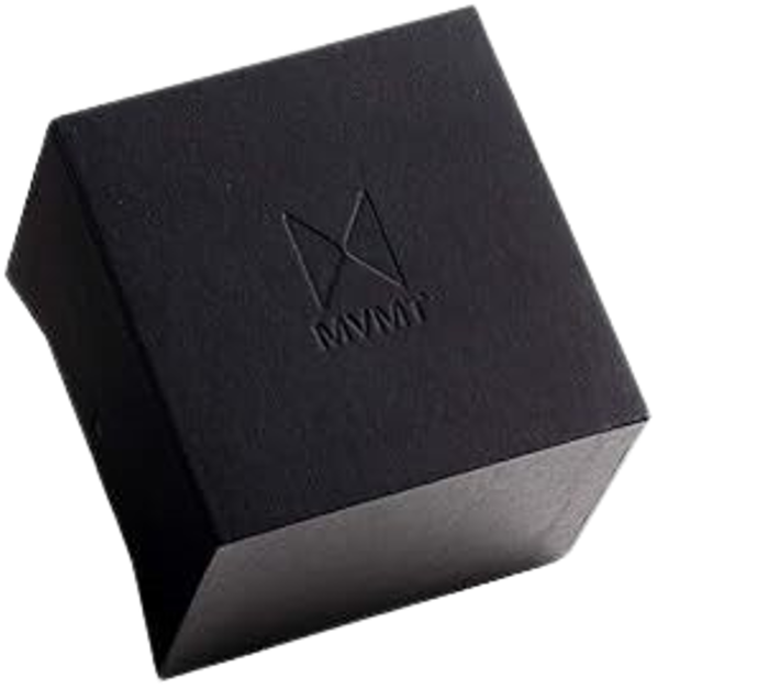 MVMT MOD RB3 Roloi Batarias me Mavro Metalliko Brasele FB01-BL