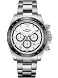 Rotary Henley Roloi Xronogafos Batarias me Asimi Metalliko Brasele GB05440/02