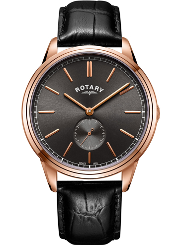 Rotary Cambridge Ρολόι Μπαταρίας με Μαύρο Μεταλλικό Μπρασελέ GS05364/20