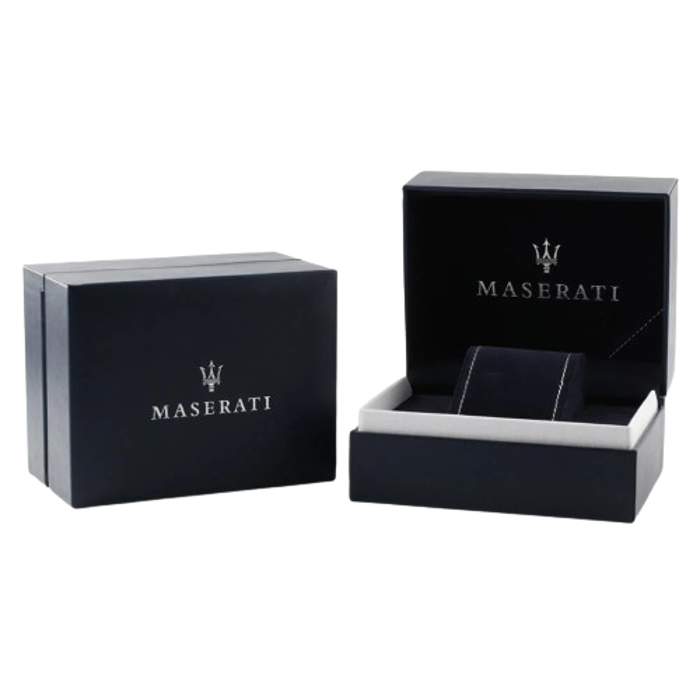 Maserati Competizione Roloi Batarias me Kafe Dermatino Louraki R8851100004