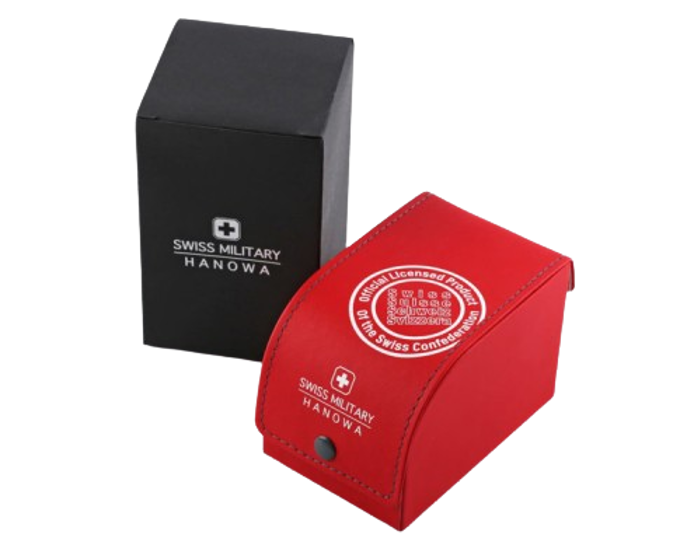 Swiss Military Hanowa Thunderbolt Roloi Xronogafos Batarias me Mavro Metalliko Brasele SMWGI0000431