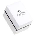 Obaku Roloi Batarias me Kafe Dermatino Louraki V181GDVWRN