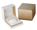 Versace New Roloi Batarias me Mavro Dermatino Louraki VE2J00421