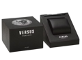 Versus by Versace Sertie N Crystal Roloi Batarias me Mavro Dermatino Louraki VSPOS3621