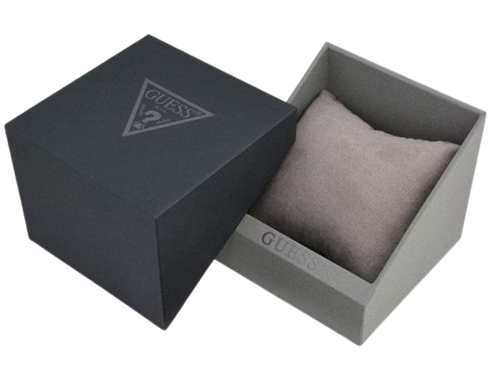 Guess Rigor Roloi Batarias me Ble Kaoutsouk Louraki W0248G5
